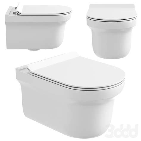 Чаша подвесного унитаза Aquanet Rimless Nova - Унитаз и Биде - 3D модель