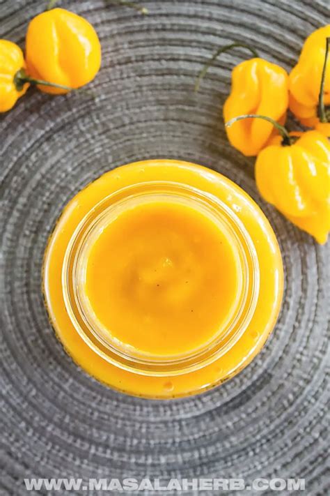 Hot Mango Habanero Sauce Recipe Diy Masala Herb