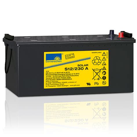 Exide Sonnenschein SOLAR Exceptional Solar Battery