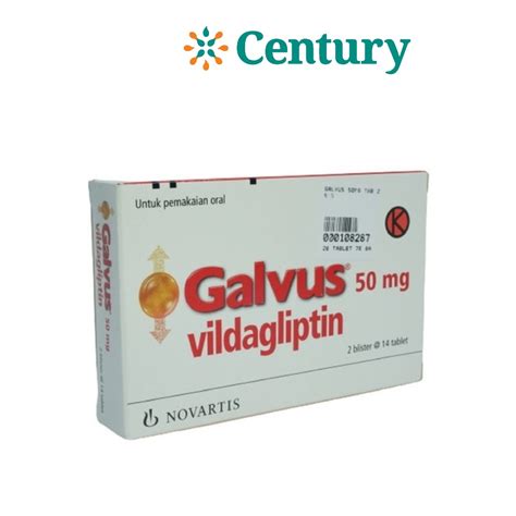 Jual GALVUS 50MG 1 STRIP 14 TABLET / VILDAGLIPTIN / DIABETES | Shopee ...