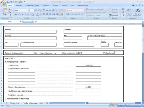 Ejemplo De Calculo De Nomina En Excel Opciones De Ejemplo