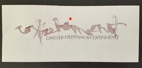 Experiment The Hamilton Calligraphy Guild