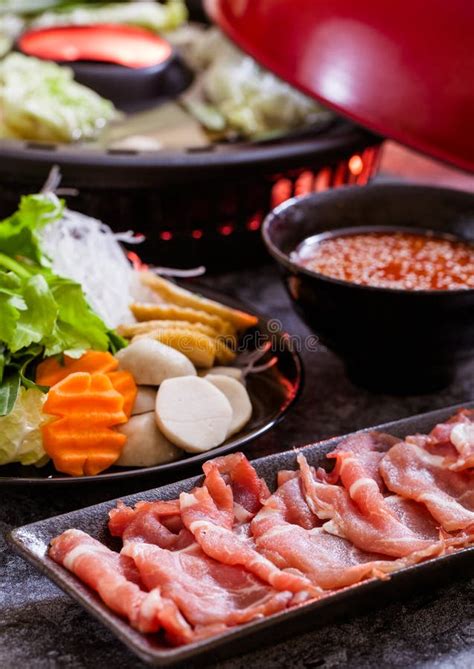 Shabu Shabu Hot Pot Stock Photo Image Of Vegetable