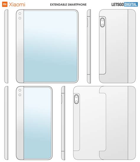 Xiaomi запатентовала раздвижной смартфон с гибким экраном