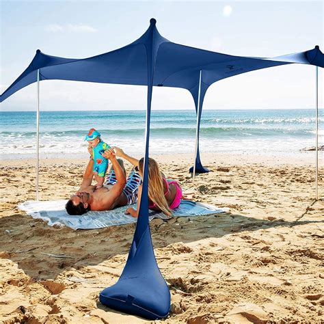 SUN NINJA Pop Up Beach Tent Sun Canopy Outdoor With UPF50 Protection