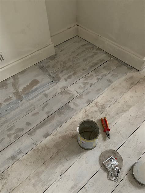 Interiors Painting Wooden Floorboards Diy Guide Roses And Rolltops