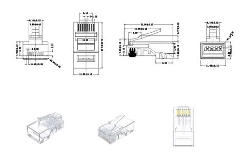 Unitek Wtyk Modularny RJ45 8P8C Cat 6 100 Szt Konsorcjum FEN