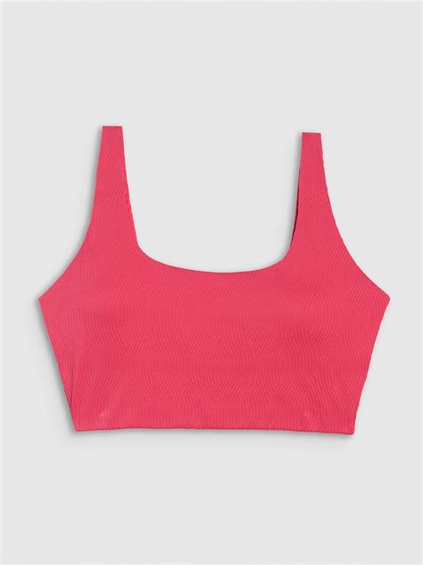 Góra od bikini damska różowa F Odzież obuwie i akcesoria sportowe