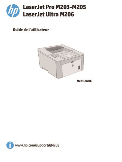 Notice HP LJ PRO M203DN - imprimante multifonction laser Trouver une ...