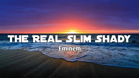 Eminem Therealslimshadylyricsofficialvideo Cleanversion