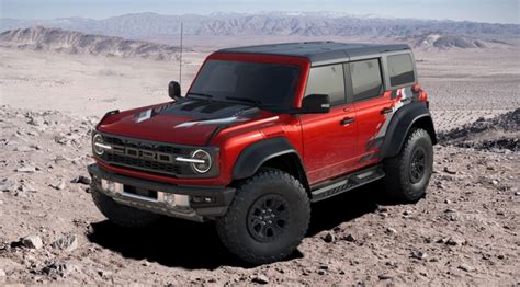 Bronco Raptor Hot Pepper Red Metallic Tinted Clearcoat Ford Bronco