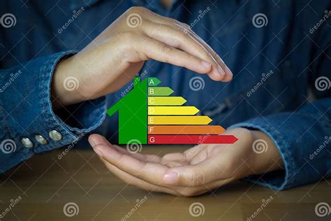 Símbolo De Eficiência Energética Conceito Poupança De Energia E Energia