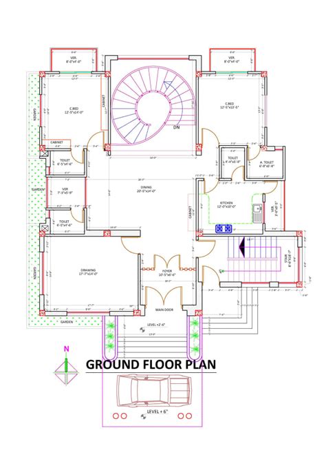 Draw 2d Floor Plan House Plan Elevations In Autocad By Ar3686 Fiverr