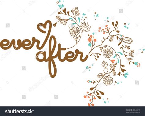 Love Forever Concept Art Stock Vector (Royalty Free) 44640817