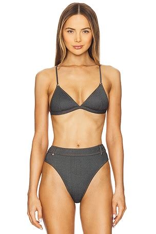 Designer Denim Bikini Jeans Swimwear In Light Navy Blue REVOLVE
