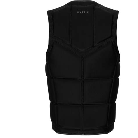 2024 Mystic Mens Brand Front Zip Wake Impact Vest 35005 240215 Black Boardsports Wetsuit