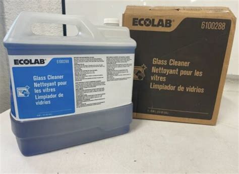 Ecolab Glass Cleaner Ultra Concentrated 2 5 Gallon 6100288 Ebay