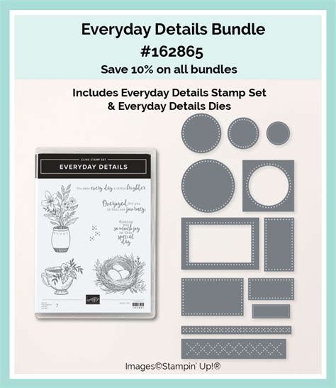 Stampin Up Everyday Details Bundle Stamping With Tracy