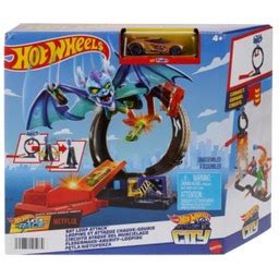 Hot Wheels City Nemesis Bat Vs Tire Shop Playpolis