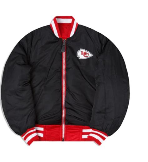 Kansas City Chiefs Alpha Industries Ma 1 New Era Bomber Jacket