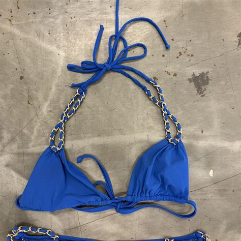 Vintage Blue Bikini Set Size S Disclaimer All Depop