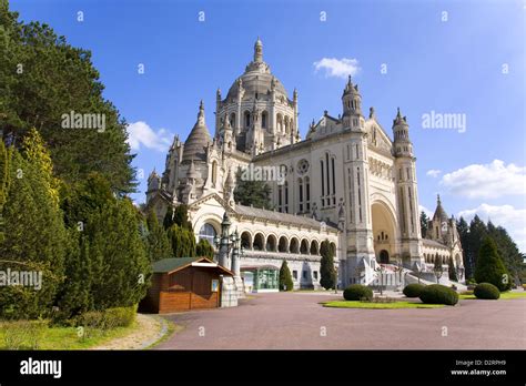 basilica  lisieux  normandy france stock photo alamy