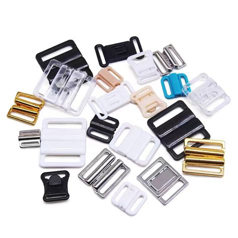 15mm High Quality Nylon Plastic Lingerie Clasp Buckle Bra Clips Plastic Bra Front Closure