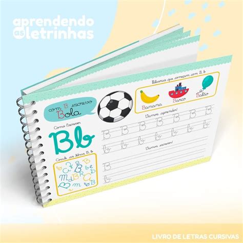 Livro de Letras Cursivas para Alfabetização Infantil