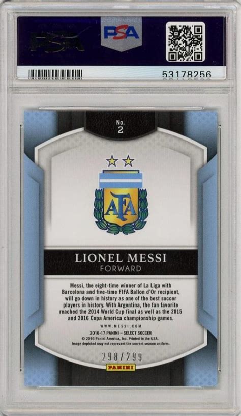 ミントモール MINT 千葉店 2016 17 Panini Select Lionel Messi Blue 2 PSA 9