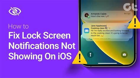 How To Fix Lock Screen Notifications Not Showing On Ios Youtube