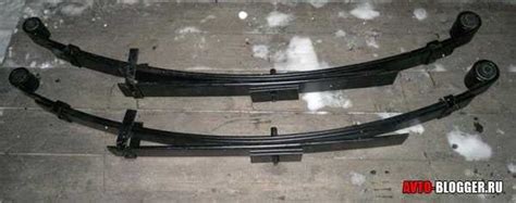 Рессорная подвеска: принцип работы, плюсы и минусы