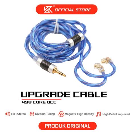 Jual [KZ Official Store] KZ Kabel Upgrade Cable 498 Core OCC OFC Silver ...