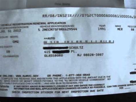 how much to renew registration in nj