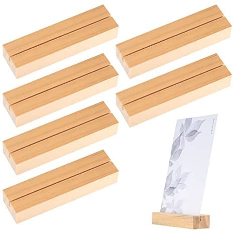 Pi Ces Titulaire En Bois Porte Cartes En Bois Supports Cartes