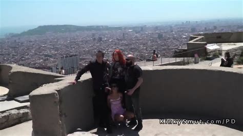 Spanish Blonde Slave Fucked In Public Bar