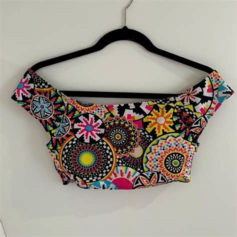 Apollo Swim Swim Apollo Swim Geometric Bikini Top Poshmark
