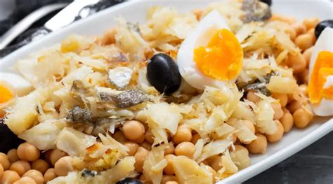 Portuguese Salt Cod And Chickpea Salad Gimme Yummy Recipes