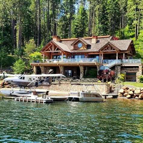 Espectaculares Casas R Sticas Frente A Un Lago Casas De Campo