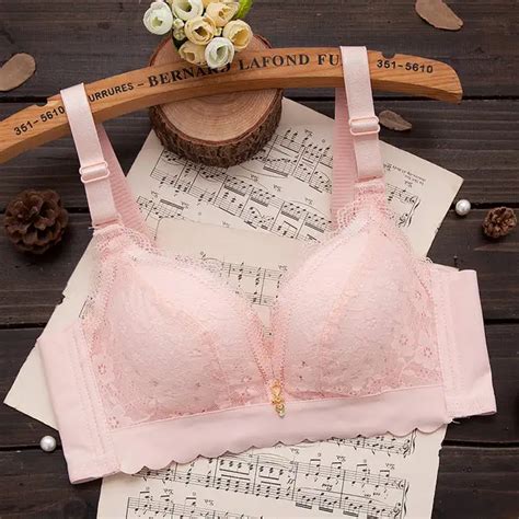 Aliexpress Buy Sexy Fancy Lace Lingerie Bra Women Adjusted Push Up Seamless Padded