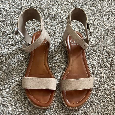 Gianni Bini Light Beige Sandals Only Worn A Few Depop