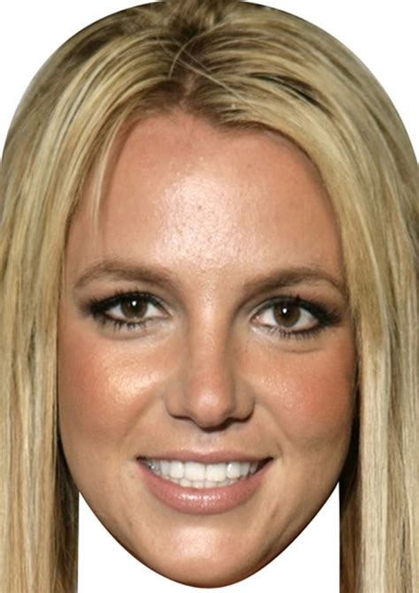 Britney Spears celebrity Party Face Fancy Dress - Celebrity-Facemasks.com