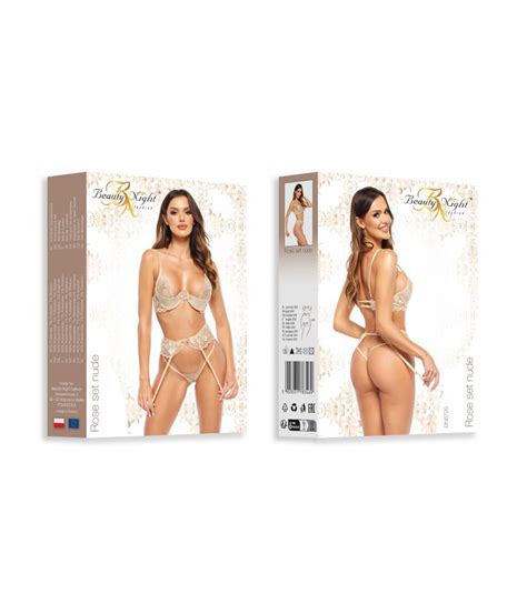 Ensemble Pi Ces De Lingerie Sexy Nude