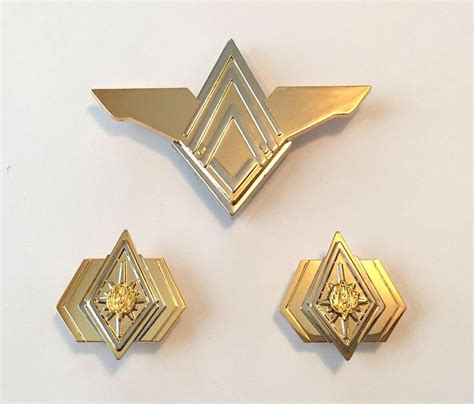 Battlestar Galactica Bsg Admiral Rank Pins And Senior Officer Etsy