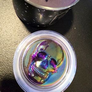 Bath Body Works Art Spooky Cider Lane Luminary Skull Top Limited Edition Bbw Nwt Wick