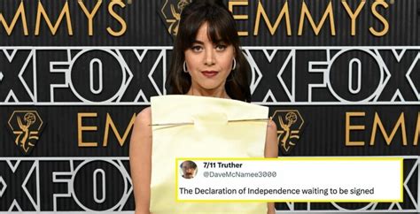 Aubrey Plaza And Her Dress Sparks New Memes At The Emmys