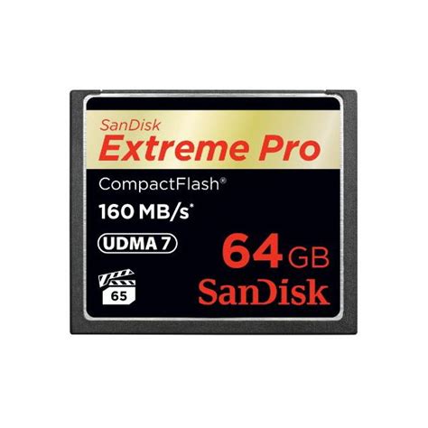 SanDisk Extreme Pro CF 160MB S 64 GB VPG 65 UDMA 7 SDCFXPS 064G X46