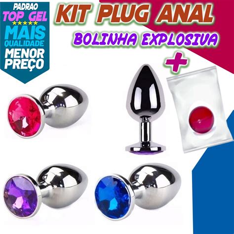 Plug Anal Sexshop Kit C Bolinha X Produtos Er Ticos Para Sexy Atacado E Revenda Mega Metal