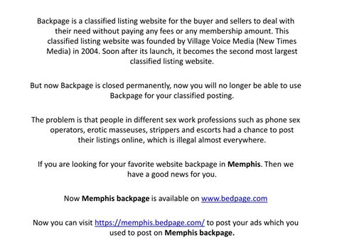 PPT - Backpage Memphis PowerPoint Presentation, free download - ID:9019811