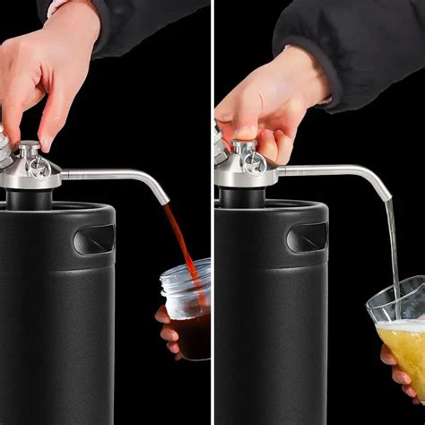 Mini Keg Spear Beer Growler Push Button Tap Dispenser System And Co2