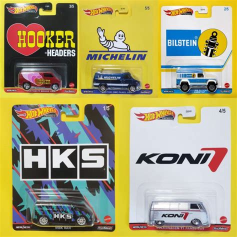 HOT WHEELS PREMIUM CAR CULTURE KONI VOLKSWAGEN T1 PANEL BUS MICHELIN HKS MBK VAN BILSTEIN LAND